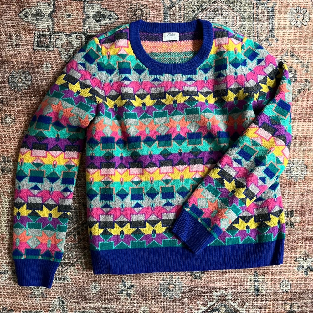 Madewell | Merino Wool Sweater | Multicolor | Medium